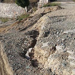 Huzurkent 2 Sitesi Heyelan Görüntüsü